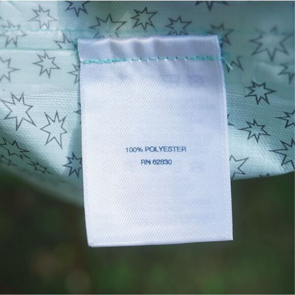 Lands’ End Girl’s Teal Blue Hooded Windbreaker Jacket - Picture 7 of 7